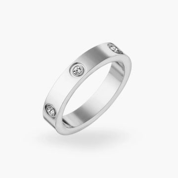 Ръчно изработен пръстен LOVE BAND от 925-каратово сребро - RING-LVE-SLVR