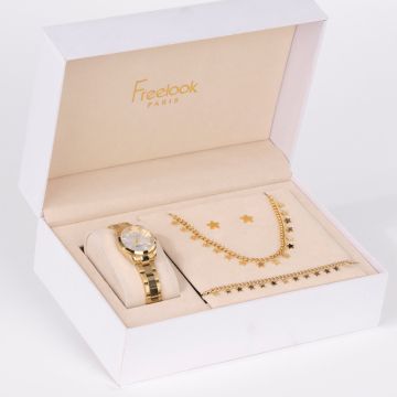 Комплект дамски часовник, гривна, колие и обеци  Freelook FL.1.10488-2