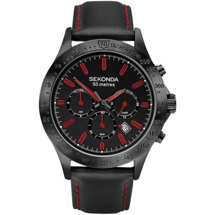 Мъжки часовник Sekonda Black Ionic Plated Dress - S-1652.00