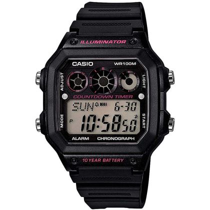 Мъжки дигитален часовник Casio - AE-1300WH-1A2VDF
