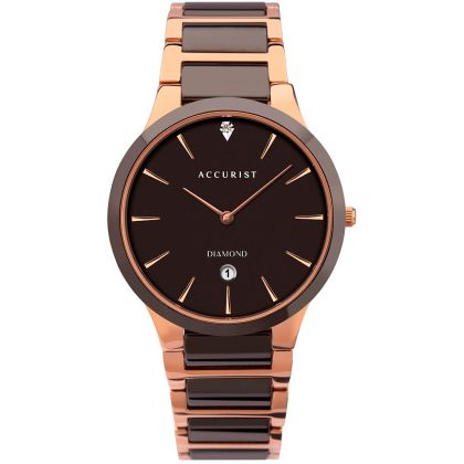 Мъжки аналогов часовник Accurist Diamond Ceramic - A-7343
