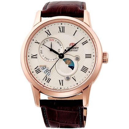 Мъжки автоматичен часовник Orient Classic Automatic Sun and Moon - RA-AK0007S