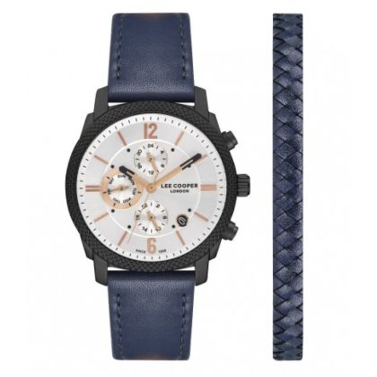 Мъжки часовник Lee Cooper LC07077.639 комплект с кожена гривна