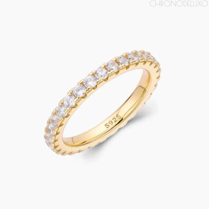 Ръчно изработен пръстен Stacking Ring от 18 карата позлатено 925-каратово сребро - RING-STCK-GLD