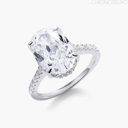 Ръчно изработен пръстен MAGNUM OVAL CUT от 925-каратово сребро - RING-MGNM-SLVR