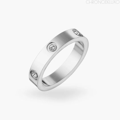 Ръчно изработен пръстен LOVE BAND от 925-каратово сребро - RING-LVE-SLVR