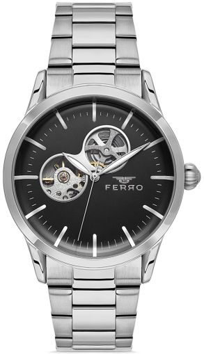 Мъжки часовник Ferro Open Heart - F31445A-A2