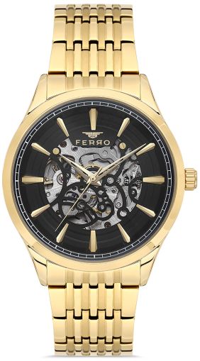 Мъжки часовник Ferro Skeleton Automatic- FM31440A-B2
