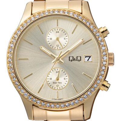 Дамски часовник Q&Q Dual-Time - C70A-006PY