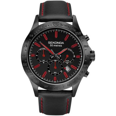 Мъжки часовник Sekonda Black Ionic Plated Dress - S-1652.00