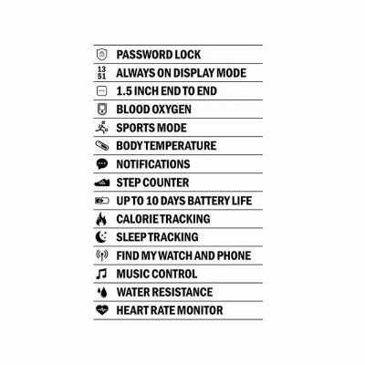 Мъжки смарт часовник Sekonda Active Plus - S-30177.00