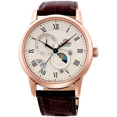 Мъжки автоматичен часовник Orient Classic Automatic Sun and Moon - RA-AK0007S