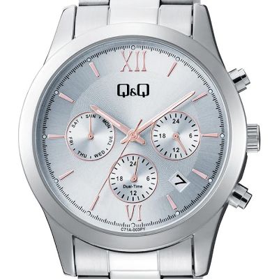 Дамски аналогов часовник Q&Q Dual-Time - C71A-003PY