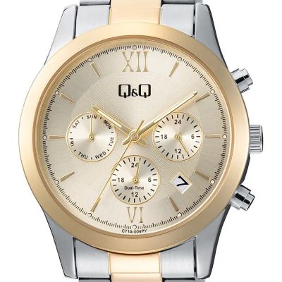 Дамски аналогов часовник Q&Q Dual-Time - C71A-004PY