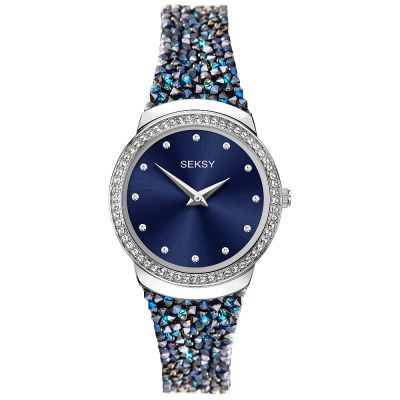 Дамски часовник Seksy Rocks Swarovski Crystals - S-40040.37