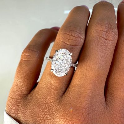 Ръчно изработен пръстен MAGNUM OVAL CUT от 925-каратово сребро - RING-MGNM-SLVR