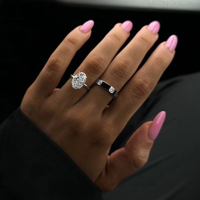 Ръчно изработен пръстен LOVE BAND от 925-каратово сребро - RING-LVE-SLVR