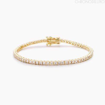 Ръчно изработена гривна SONYA от 18-каратово позлатено 925-каратово сребро - BRCLT-SONYA-GLD