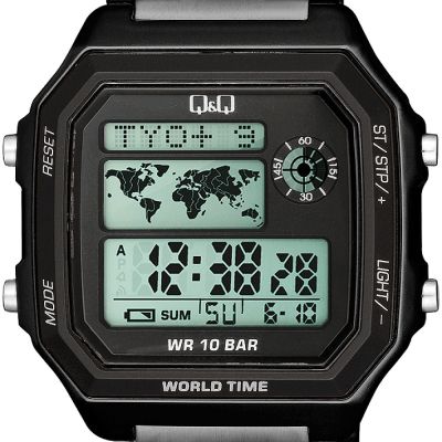 Мъжки дигитален часовник Q&Q World Time - M196J008Y