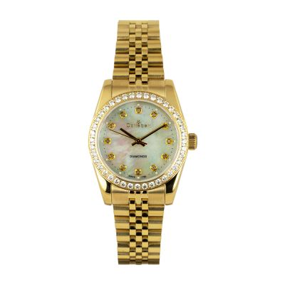 Дамски часовник Cortebert 8128-WGG-DIAMOND