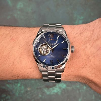Мъжки часовник Orient Star Semi Skeleton - RE-AT0021L