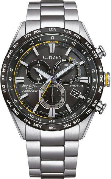 Мъжки аналогов часовник Citizen Eco-Drive Titanium - CB5947-80E
