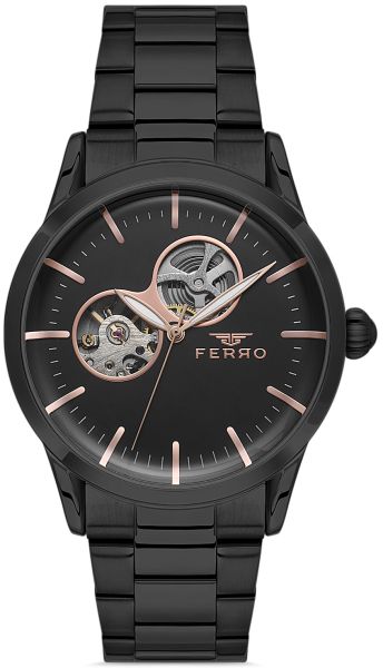 Мъжки часовник Ferro Open Heart - F31445A-G